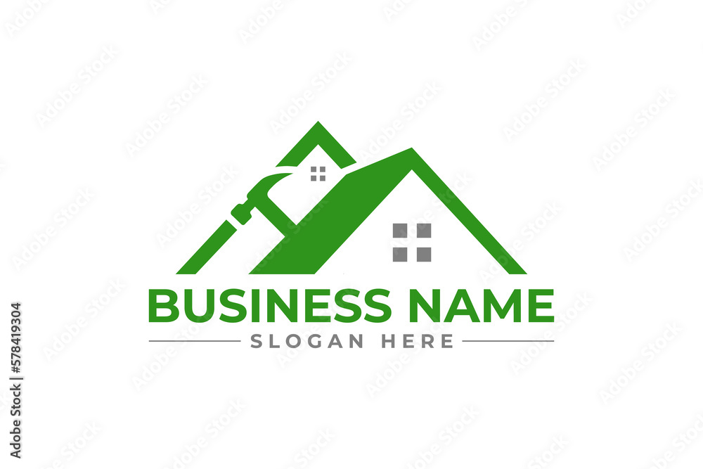 home repair, roofing, remodeling, handyman, home renovation, decor logo home repair, roofing, remodeling, handyman, home renovation, decor logo
