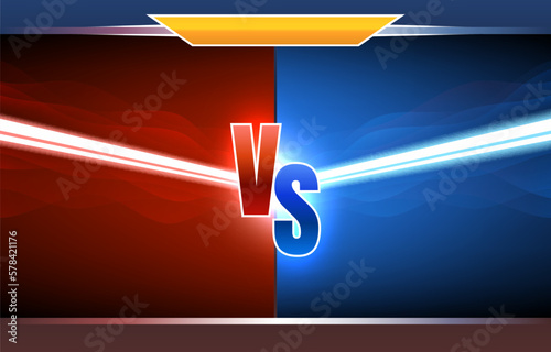 Versus game cover, banner sport vs, team concept. Vector illustration 