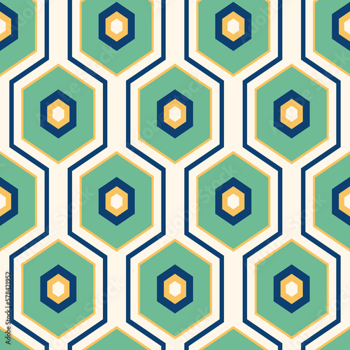 geometric pattern with hexagons