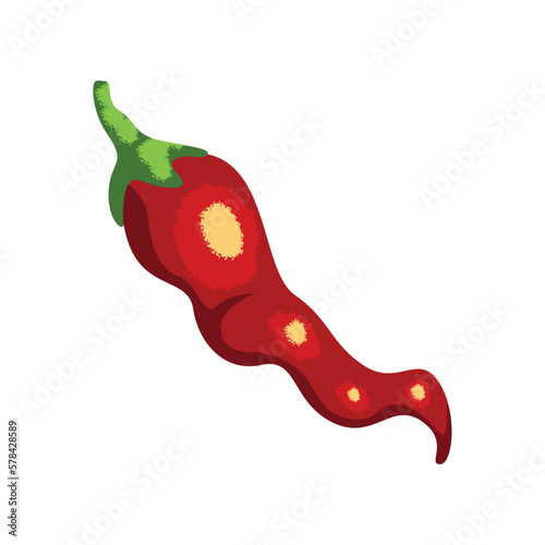 flat red chili pepper