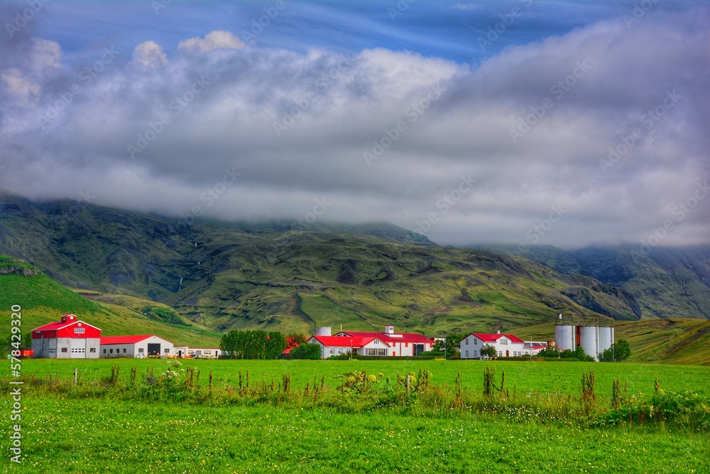Scenic driving on Ring Road, Iceland