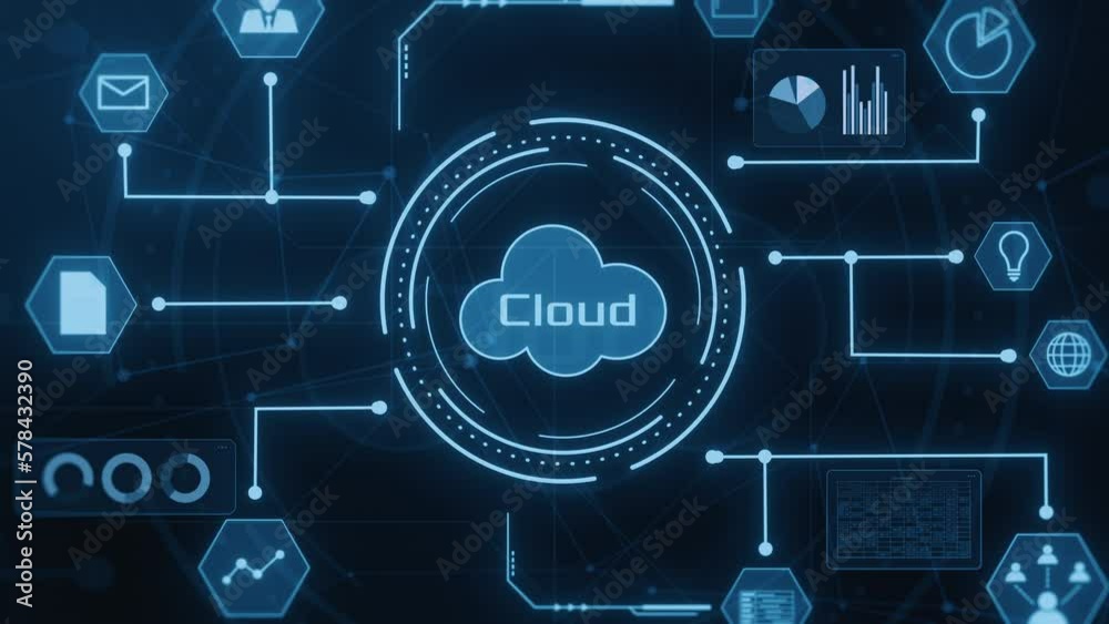futuristic graphic interface, concept of cloud computing, corporate business, financial operations, stock market, company management, on-line business (3d render) futuristic graphic interface, concept of cloud computing, corporate business, financial operations, stock market, company management, on-line business (3d render)