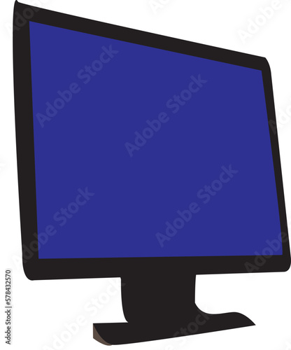 lcd monitor isolated