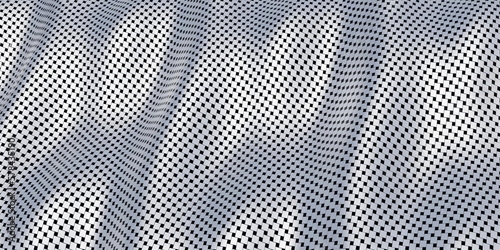 geometric pattern texture background streak like fabric flag 3d illustration