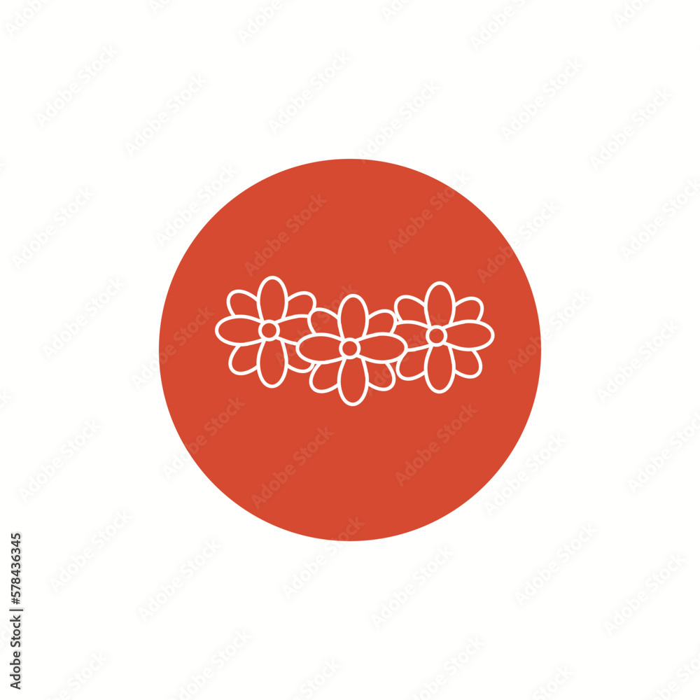 flowers icon. Element of easter icons Vector flowers icon. Element of easter icons Vector