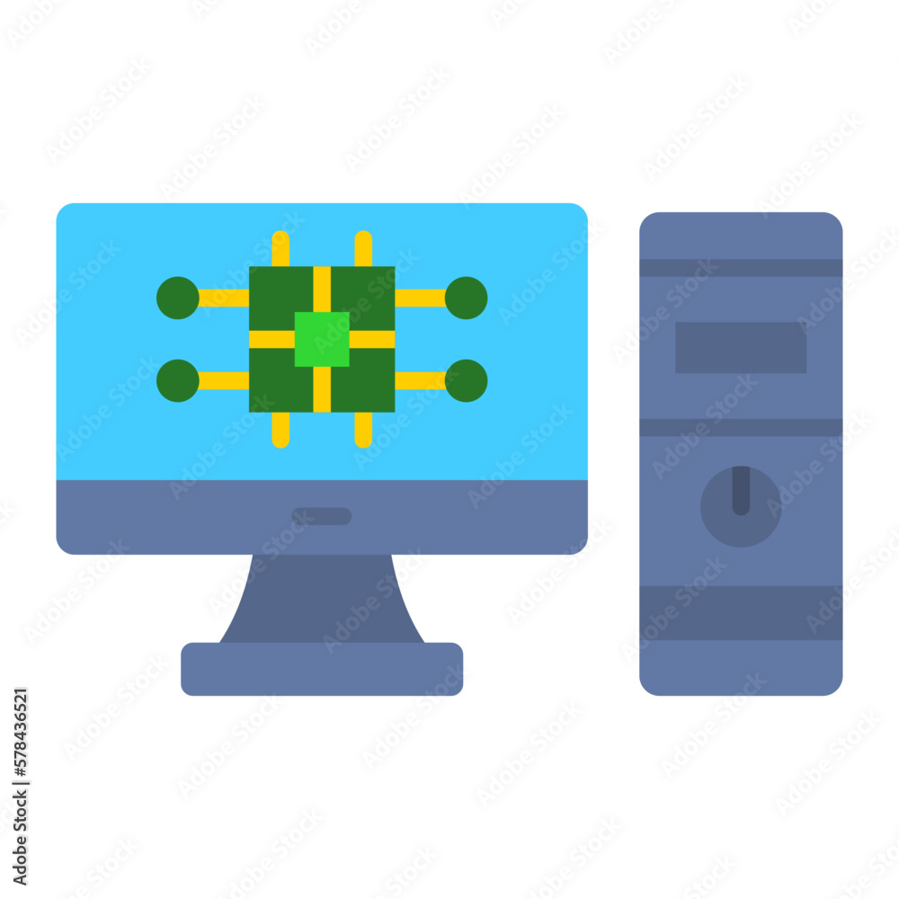 Computer Flat Icon