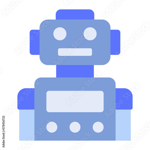 Robot Flat Icon