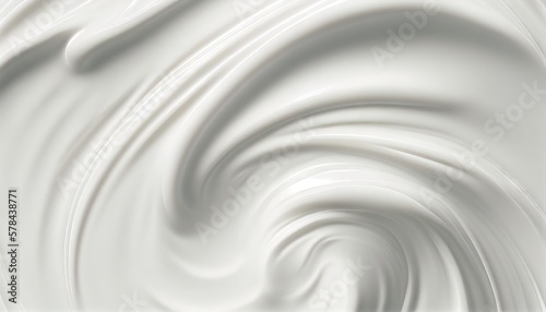 White lotion beauty skincare cream texture cosmetic product background. Generative AI.