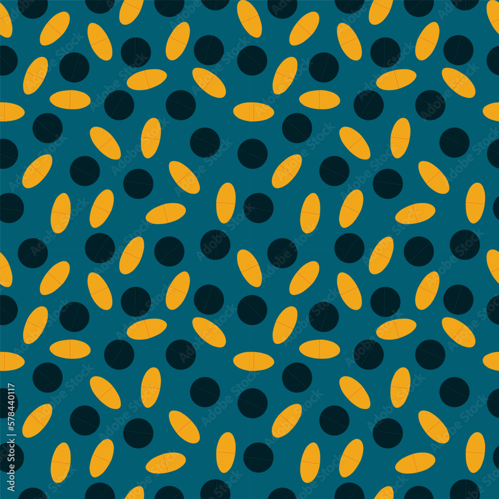 Obraz premium A set of seamless patterns of tablets, pills, pixels 1000x1000. Vector graphics