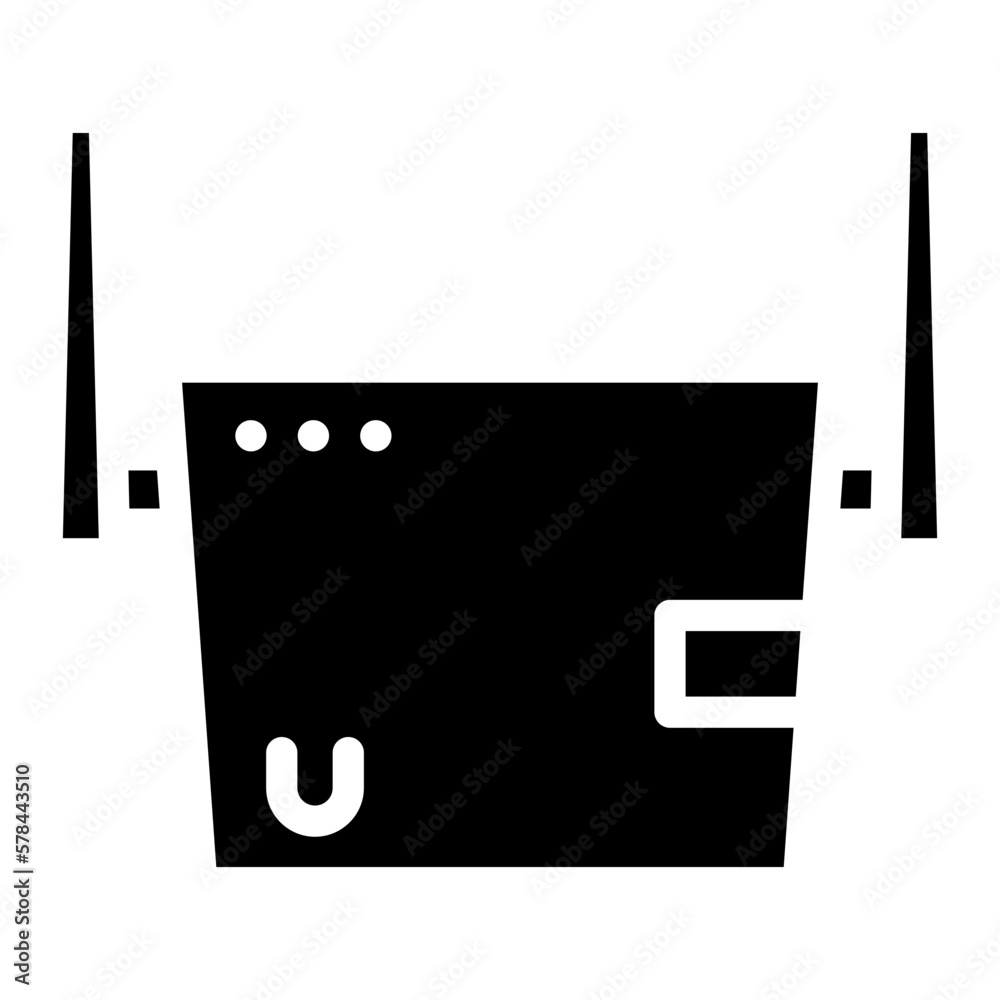 wi-fi router glyph wi-fi router glyph