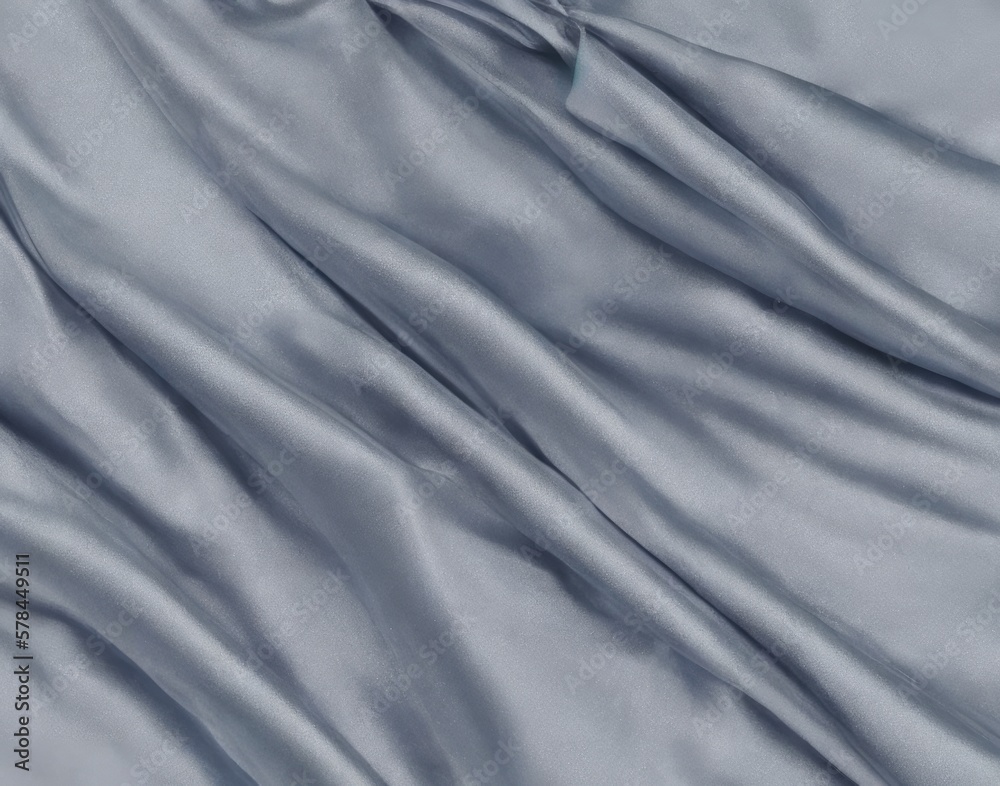 Fototapeta premium Shimmering fabric folded with folds. Generating AI