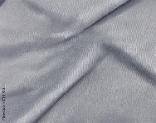 Shimmering fabric folded with folds. Generating AI