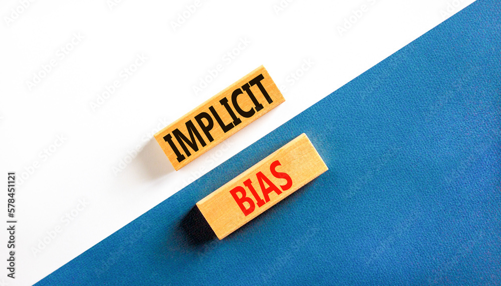 Implicit Bias Symbol. Concept Words Implicit Bias On Wooden Block ...