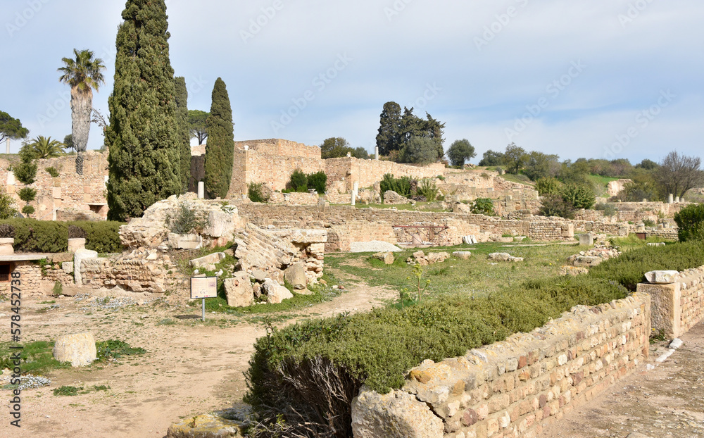 Carthage Roman Villas Landscape, Tunis