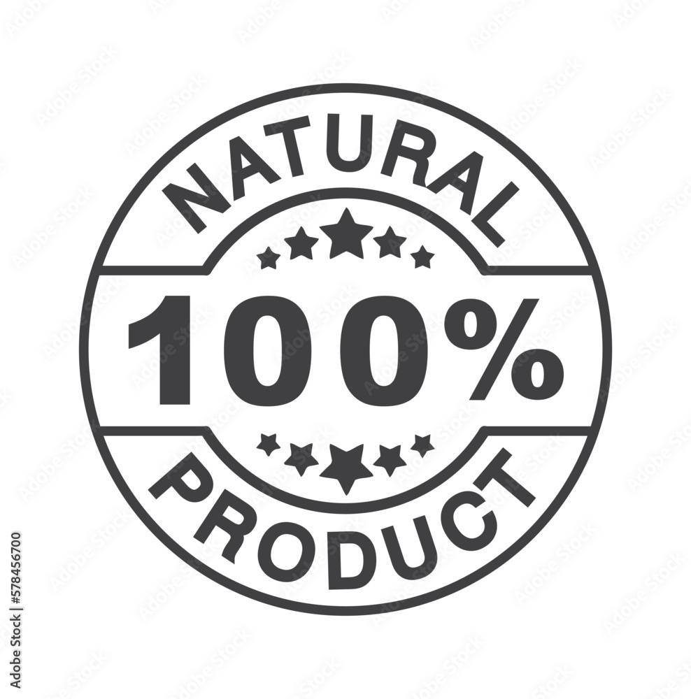 Tag, sticker, label or badge for healthy product.