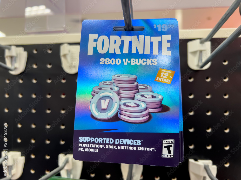 Fortnite V-Bucks Cards Coming to Retailers Soon