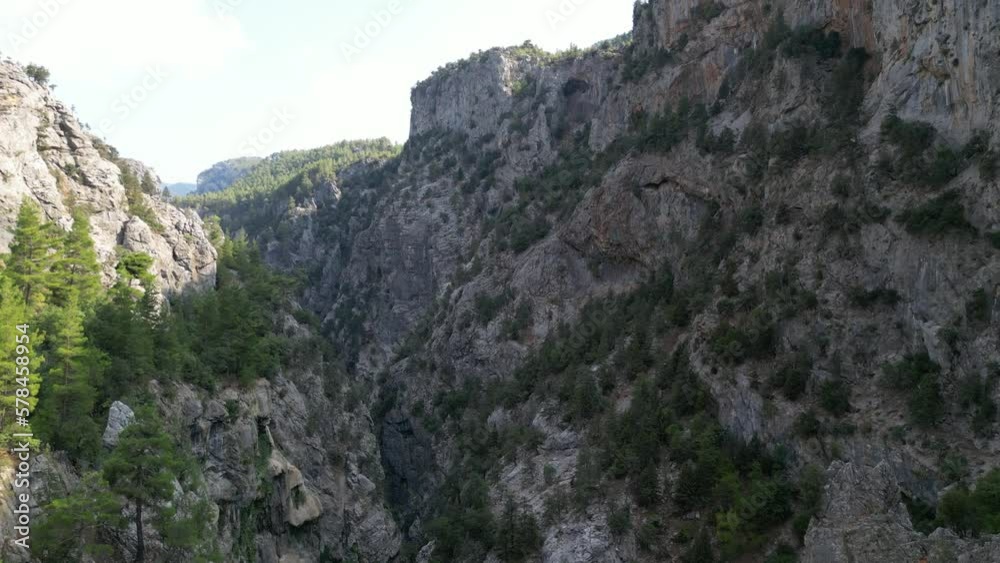 Aerial images of dangerous canyons of Antalya region Aerial images of dangerous canyons of Antalya region