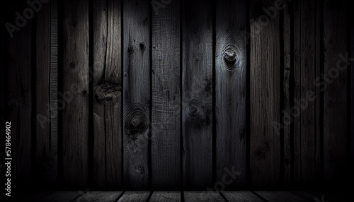 abstract dark wood texture background, vintage tone style, Generative AI