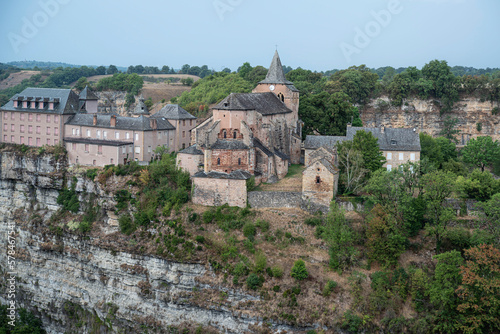 Canyon of Bozouls and its architecture in Aveyron, France