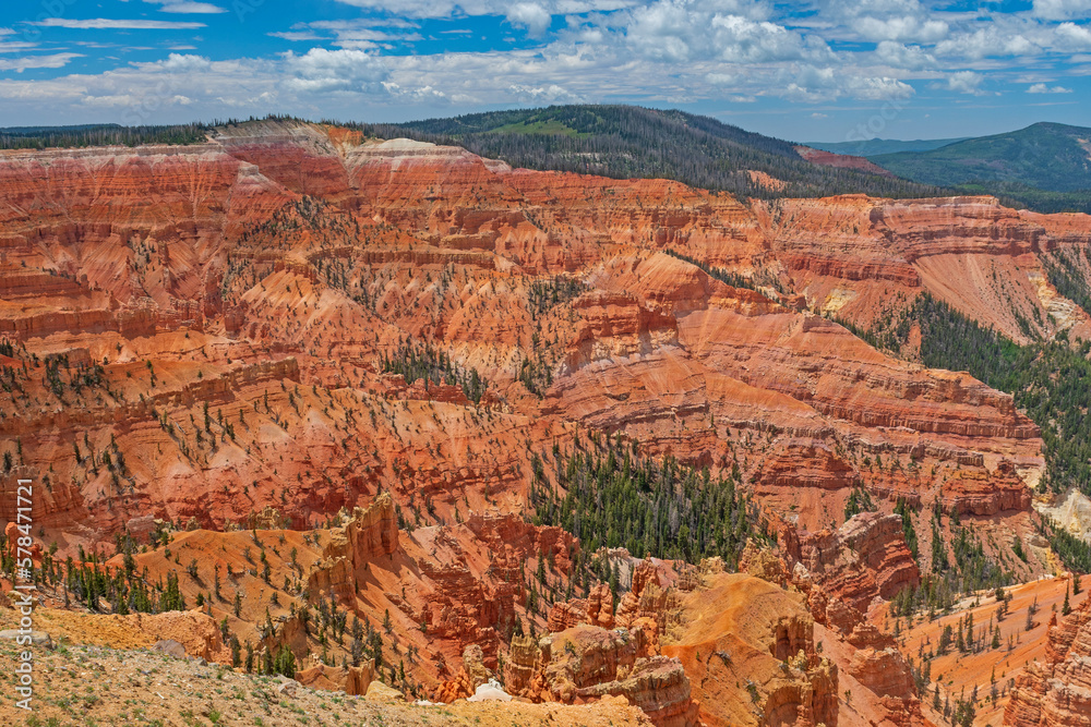 Red Cliff Panorama on a Sunny Day Red Cliff Panorama on a Sunny Day