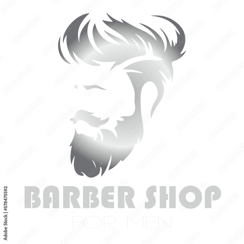 Fototapeta premium barber man head hair