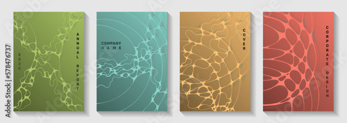 Gorgeous music party posters. Doodle waves torrent backgrounds.