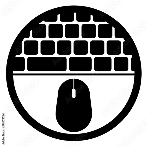 家紋風デザイン / キーボードとマウス