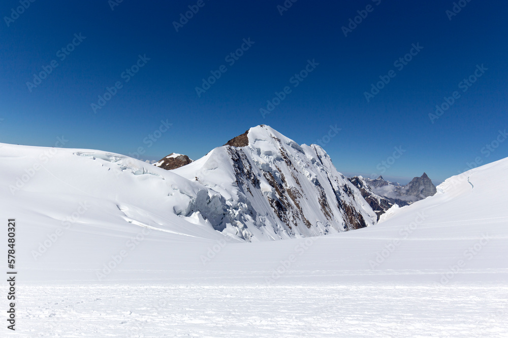 Obraz premium A view during trekking in Monte Rosa