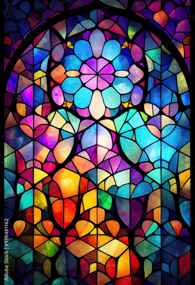 Photo & Art Print Heavenly colorful stained glass pattern, abstract pattern, church window artwork, Infinite Shoreline photo-art-print-heavenly-colorful-stained-glass-pattern-abstract-pattern-church-window-artwork-infinite-shoreline