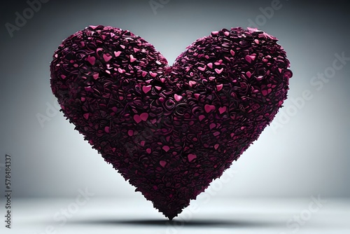 Creative Heart Shape. Love Concept. Generative AI