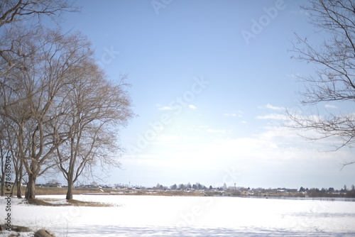 Wallpaper Mural 雪の風景 Torontodigital.ca