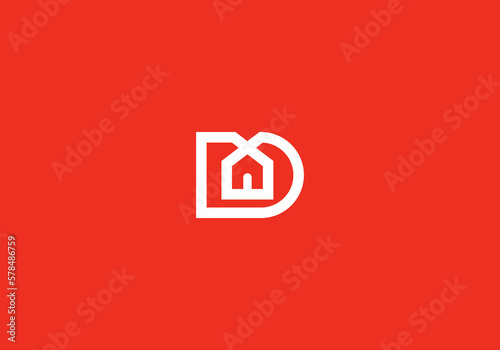 Logo Letter d home or d house logo, real estate logo with letter d, Unique Real Estate, Property, Architecture, Construction Business identity Vector Icon.