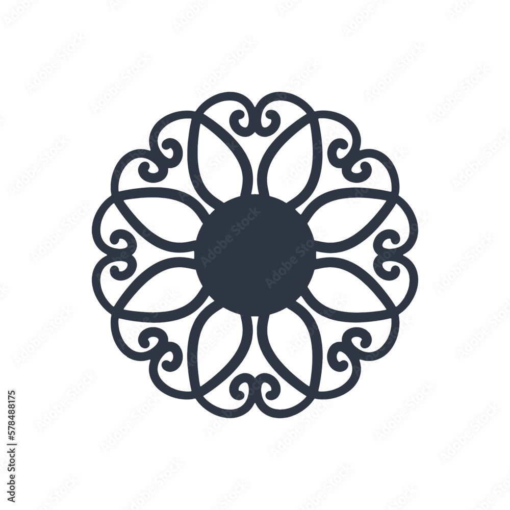 Circular pattern in form of mandala. Oriental pattern, vector illustration. Islam, Arabic, Indian, turkish, pakistan, chinese, ottoman motifs