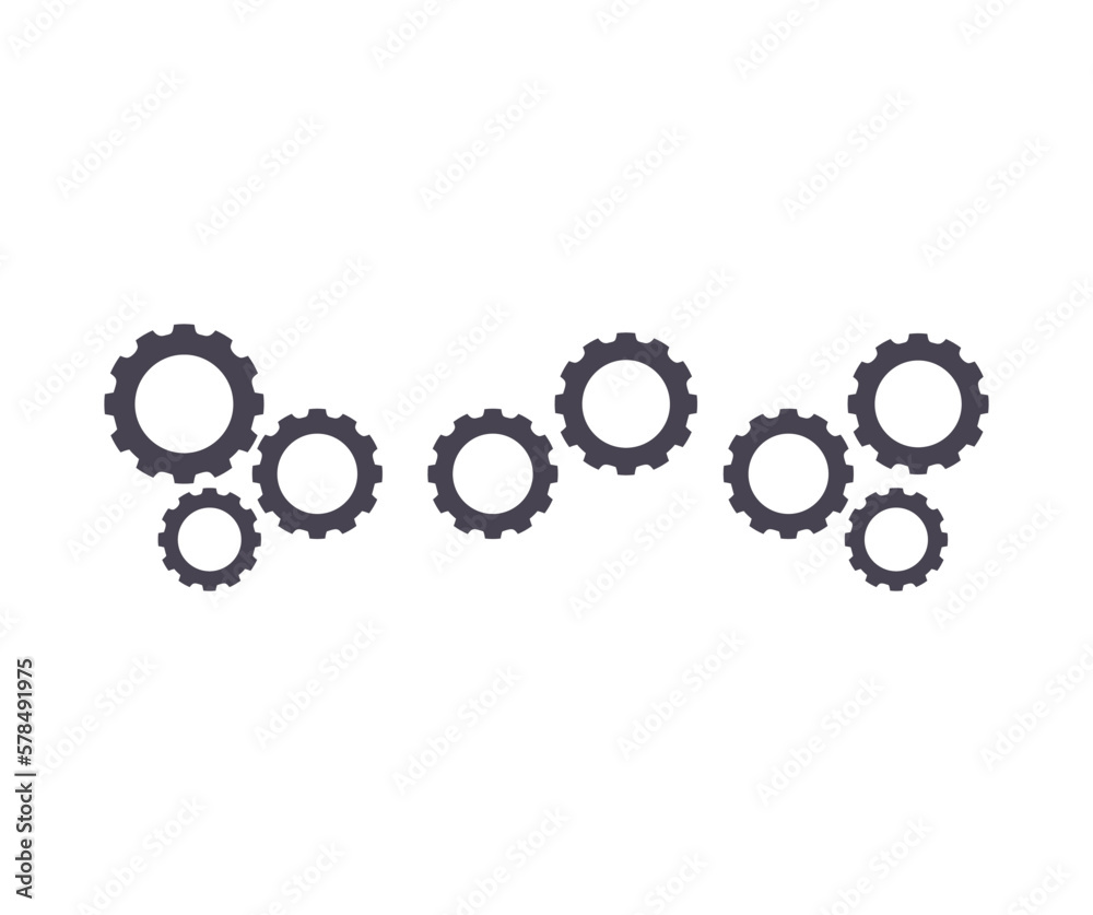 Setting gear icon. Gear wheel icon set. Gears design collection on white background vector design and illustration. Setting gear icon. Gear wheel icon set. Gears design collection on white background vector design and illustration.