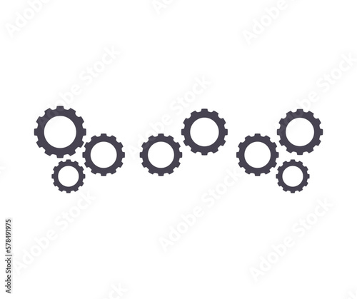 Setting gear icon. Gear wheel icon set. Gears design collection on white background vector design and illustration.