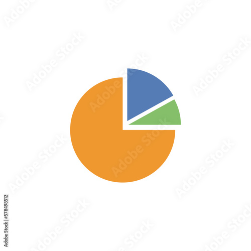 Circular, sector, diagram. Business. Vector illustration.