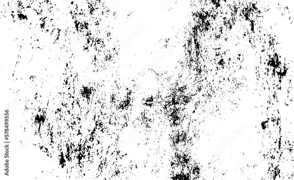 Rough black and white texture vector. Distressed overlay texture. Grunge background. Abstract textured effect. Vector Illustration. Black isolated on white background. EPS10