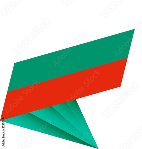 Free Download Flag of Bulgaria, modern pin flag - GFXLoad