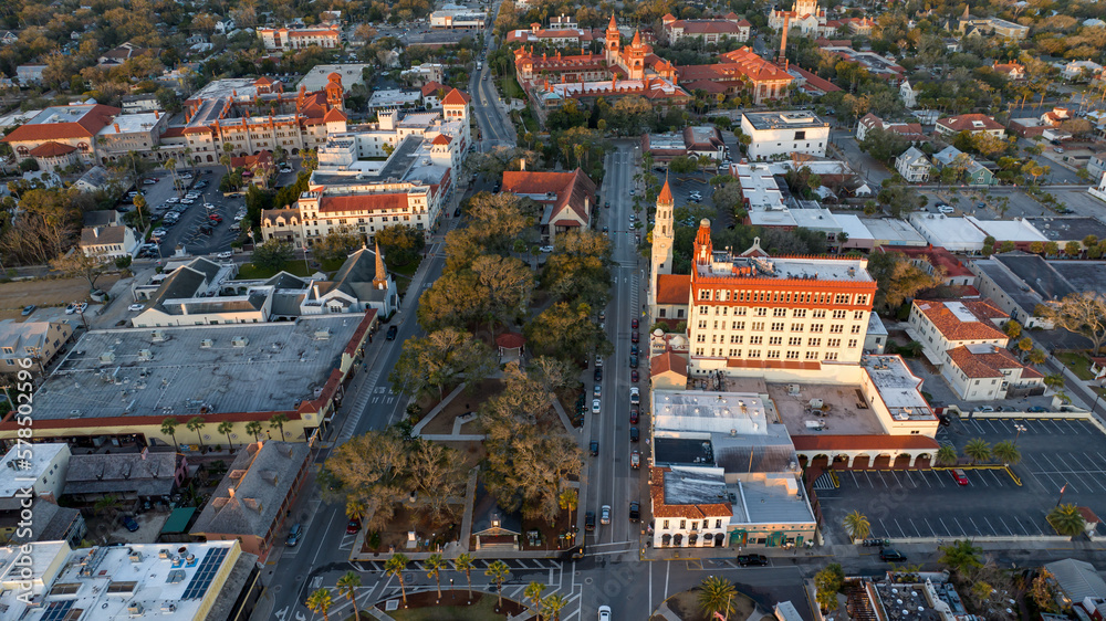 Aerial view of St. Augustine