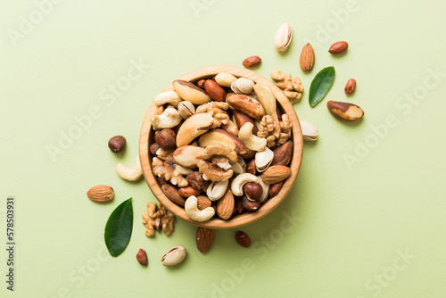 Foto mixed nuts in bowl