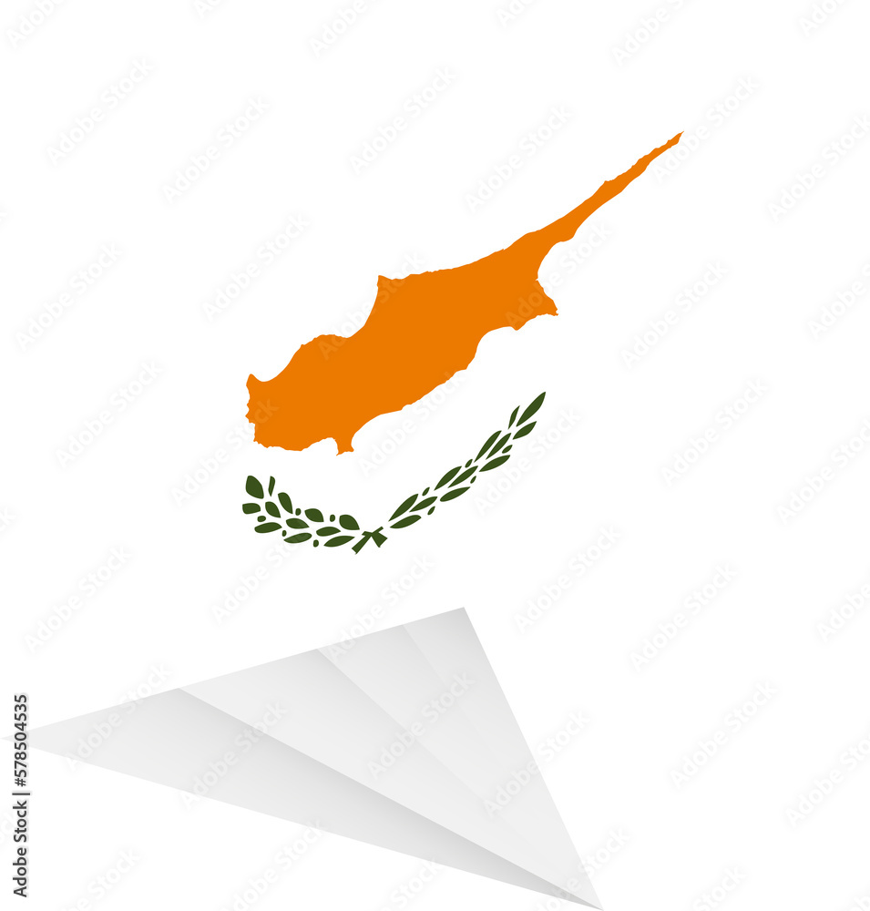 Flag of Cyprus, modern pin flag