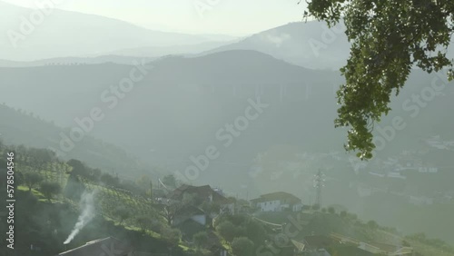 Wallpaper Mural misty morning in the mountains Torontodigital.ca