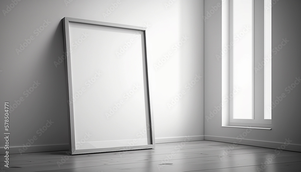 Photorealistic image of mockup frame. Generative AI. Photorealistic image of mockup frame. Generative AI.