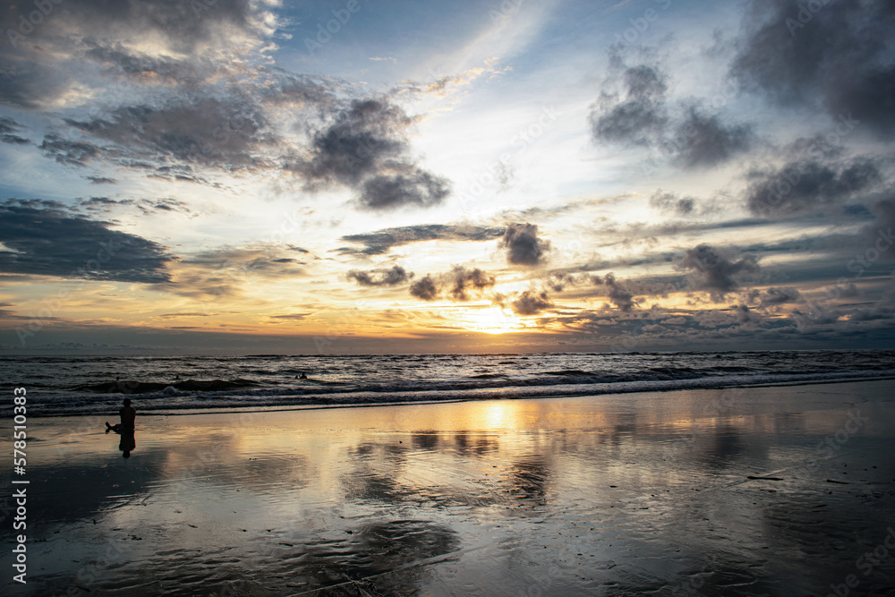 Fototapeta premium sunset on the beach