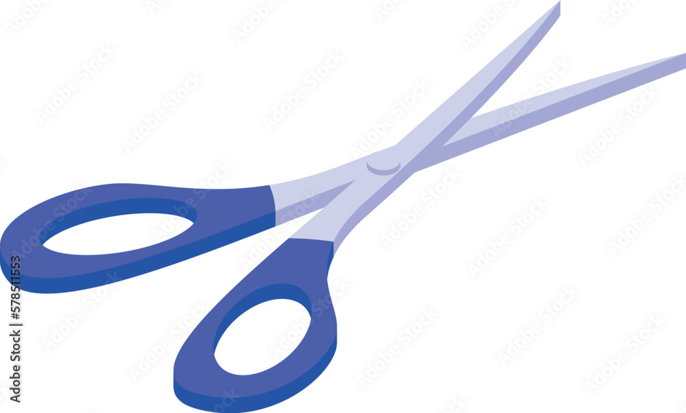 Scissors video editing icon isometric vector. Movie editor. Media clip