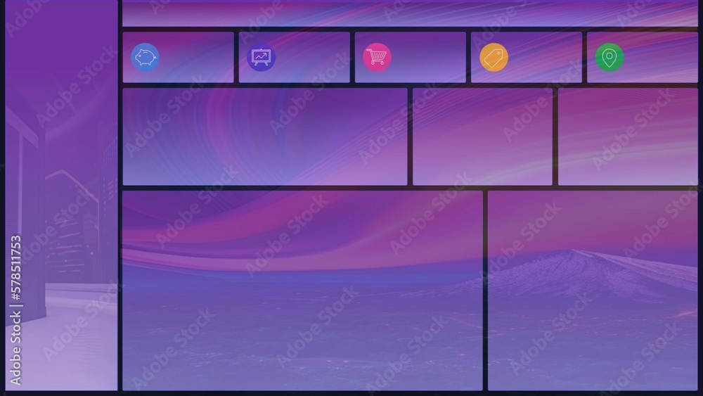 Background for Power BI Dashboard, Purple, generative AI