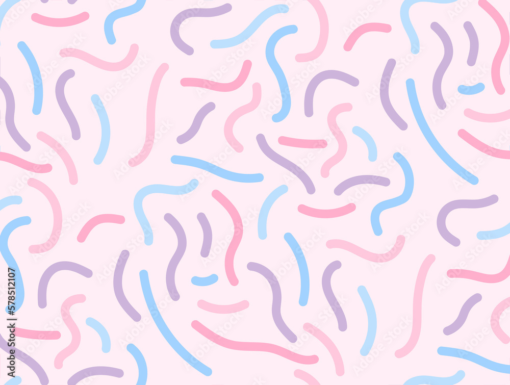 Baby Pink Color Lines Seamless Pattern Background