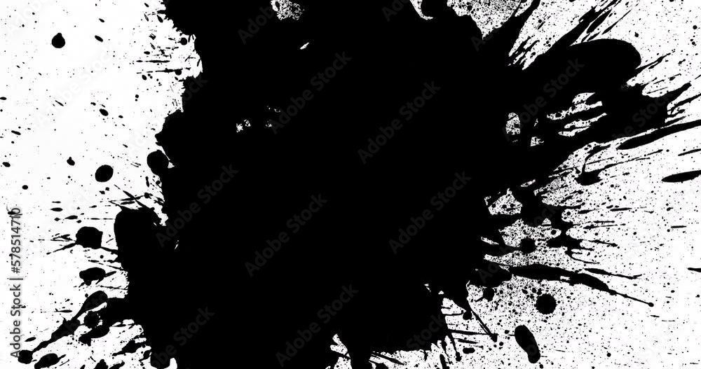 Animation of black and white stains moving Animation of black and white stains moving