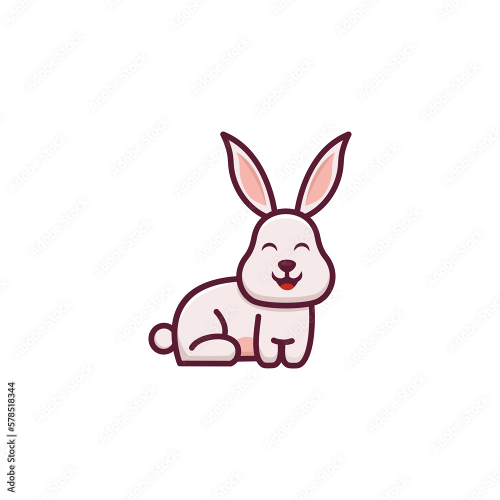 rabbit and ear vector design rabbit and ear vector design