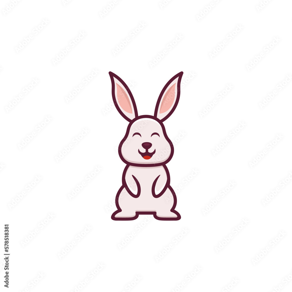 rabbit and ear vector design rabbit and ear vector design
